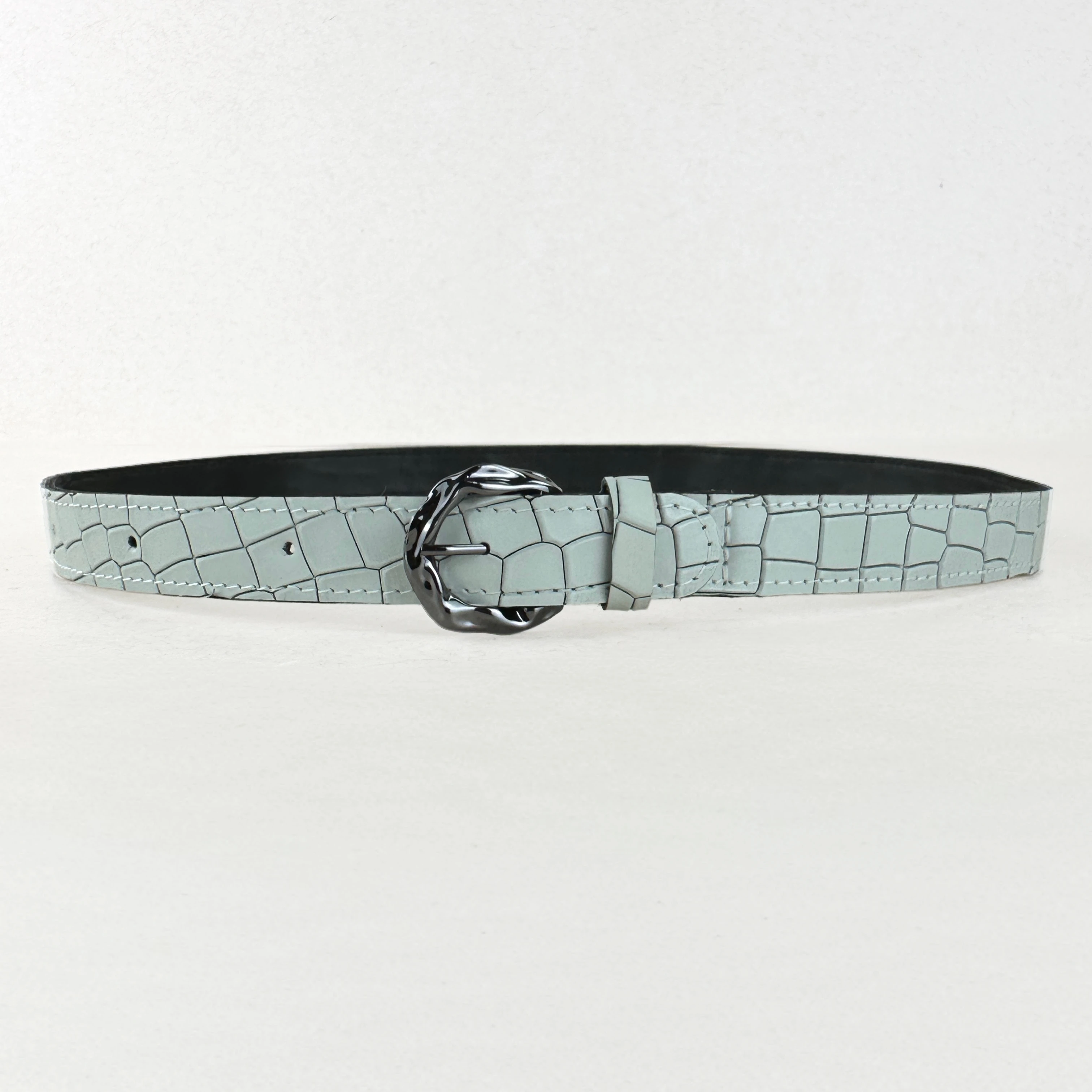 CINTO 1029 - CROCO OFF WHITE V - Imagem 3